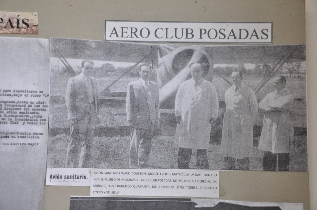 Waco Couston LV-NAO, primer avión sanitario civil de Argentina